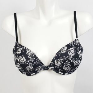 PINK Victoria's Secret Intimates & Sleepwear - Victoria's Secret pink black floral bra underwire PINK Victoria's Secret Intimates & Sleepwear - Victoria's Secret pink black floral bra underwire